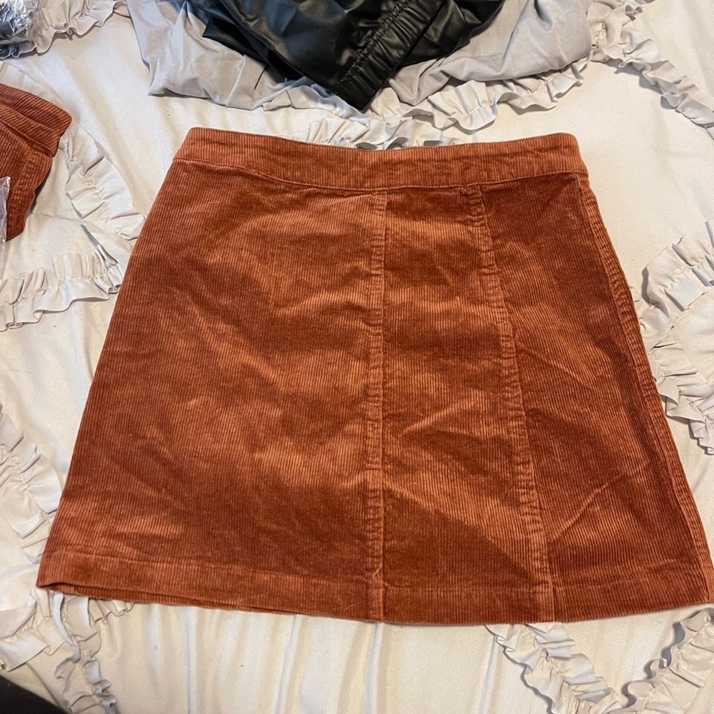 Burnt orange skirt